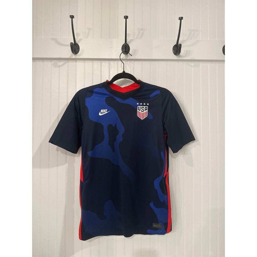 Nike Mens US Soccer Away Jersey Authentic Fan Gear Stadium Shirt Navy Blue XL